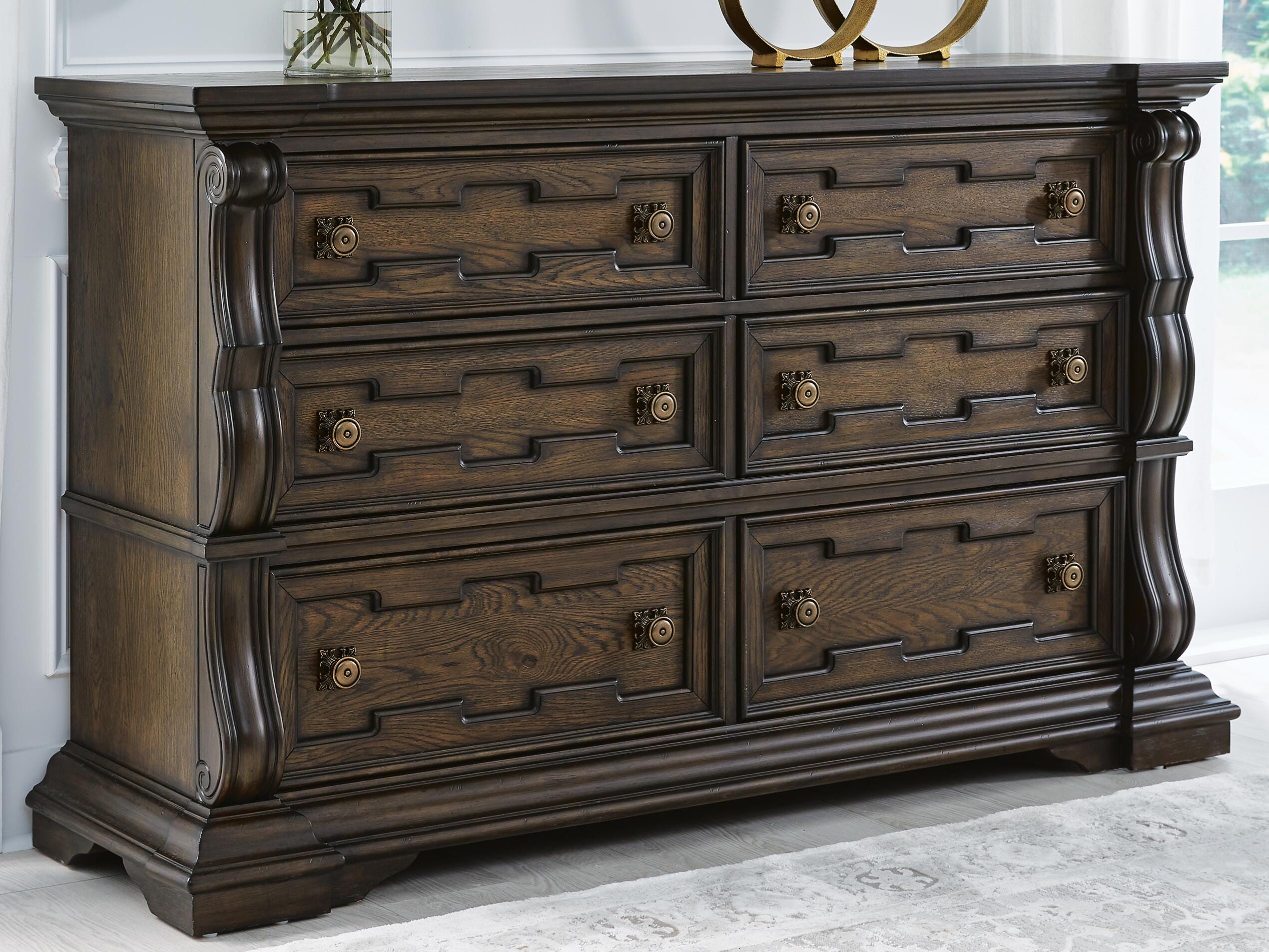 Maylee Upholstered Bed, Dresser, Chest and Nightstand