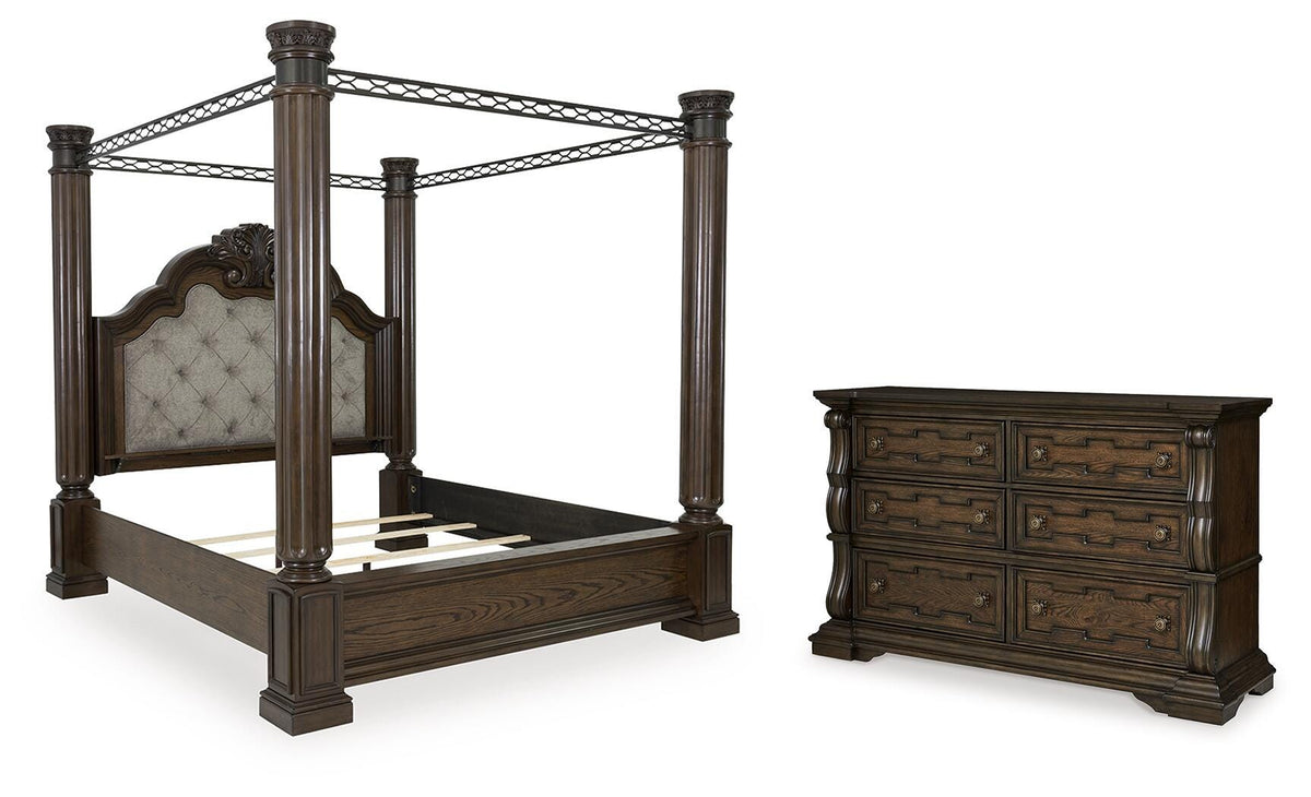 Maylee Canopy Bed and Dresser