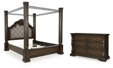Maylee Canopy Bed and Dresser