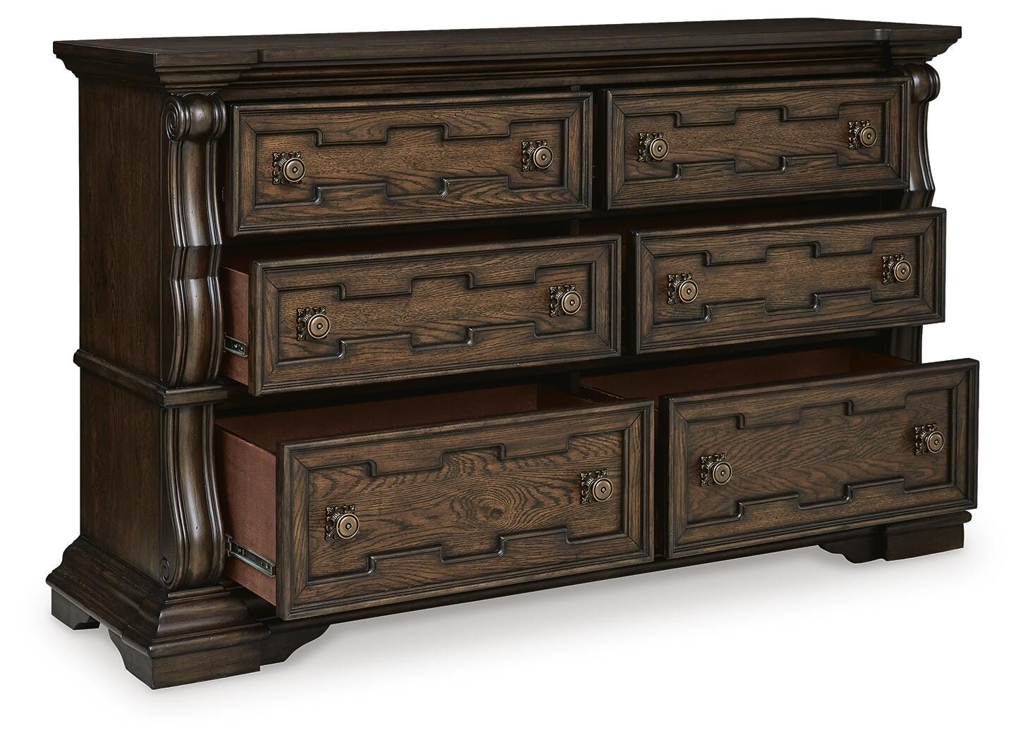 Maylee Upholstered Bed, Dresser, Chest and Nightstand