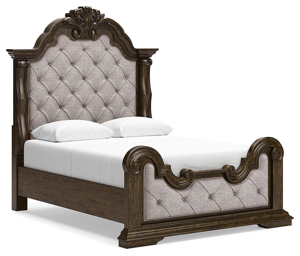 Maylee Panel Bed, Dresser, Mirror, Chest and 2 Nightstands