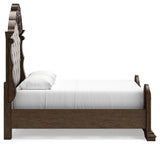 Maylee Upholstered Bed and 2 Nightstands