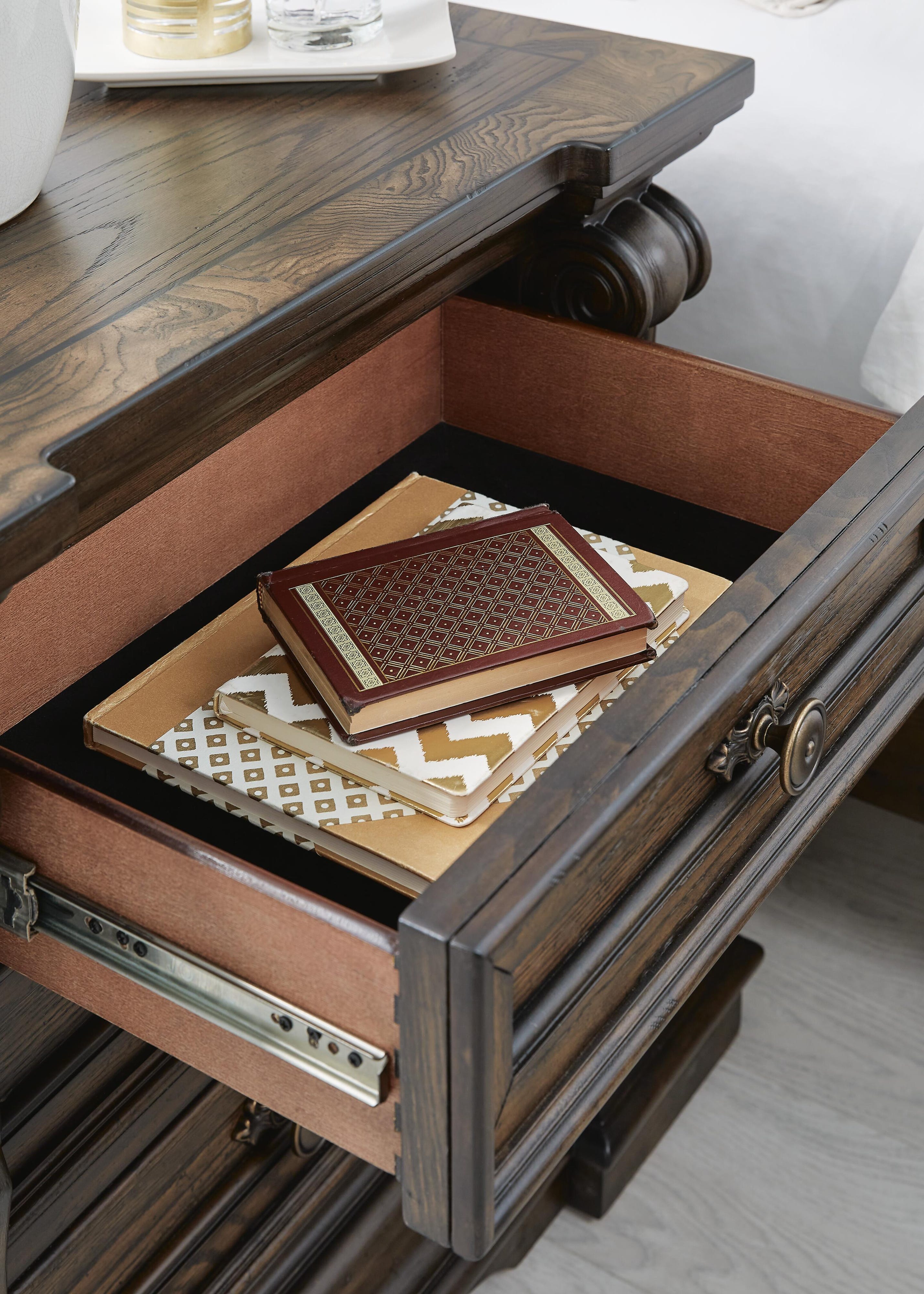 Maylee Panel Bed, Dresser, Mirror, Chest and 2 Nightstands