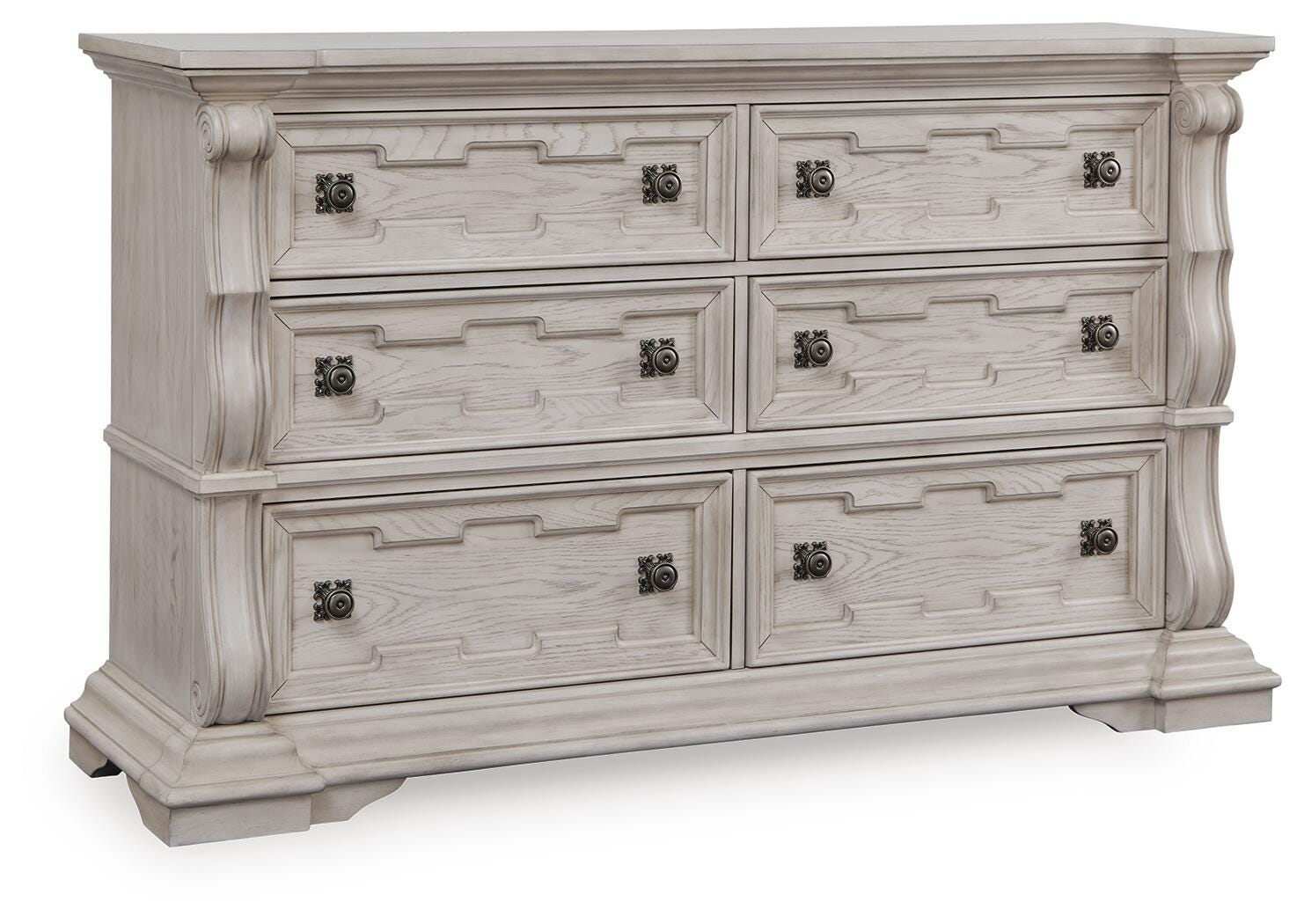 Bruchandi Upholstered Panel Bed and Dresser