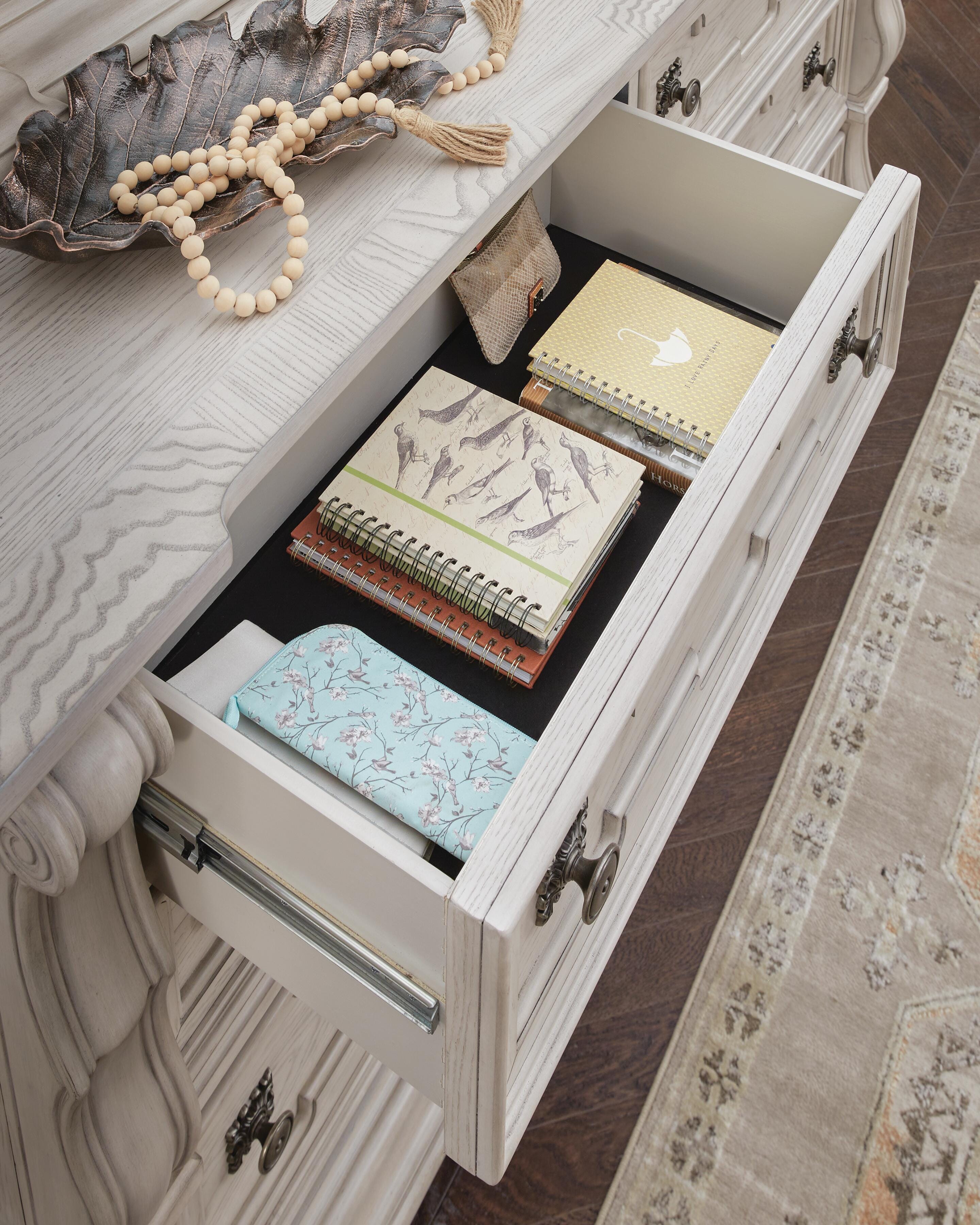 Bruchandi Upholstered Panel Bed, Dresser and Chest