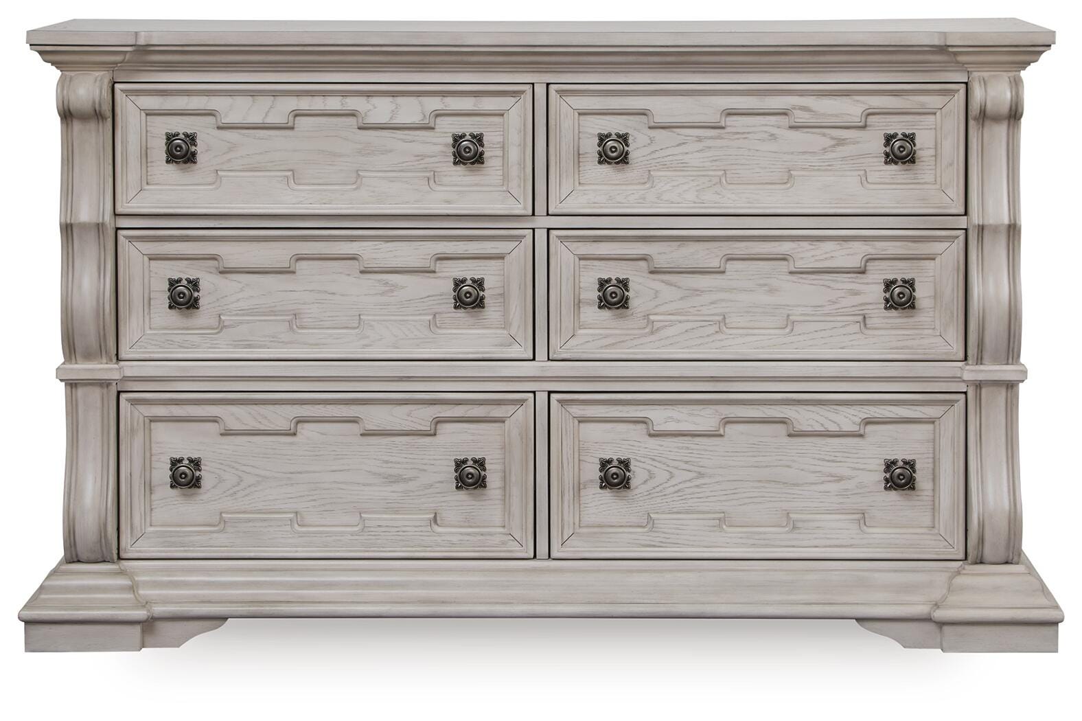 Bruchandi Upholstered Panel Bed, Dresser and Nightstand