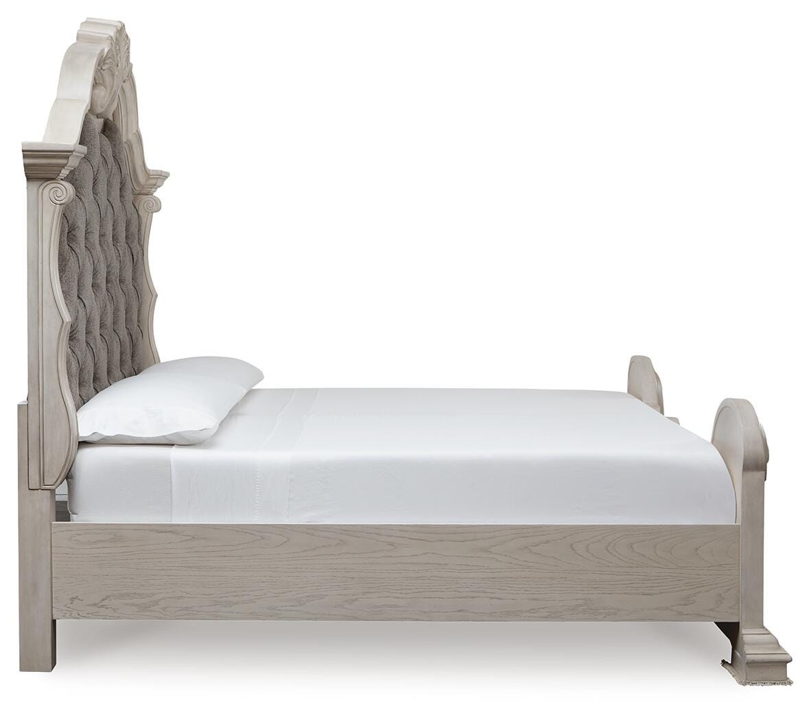 Bruchandi Upholstered Panel Bed, Dresser and Nightstand