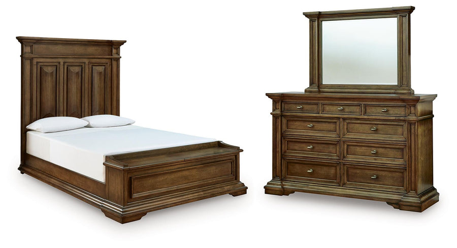 Frantanna Panel Storage Bed, Dresser and Mirror