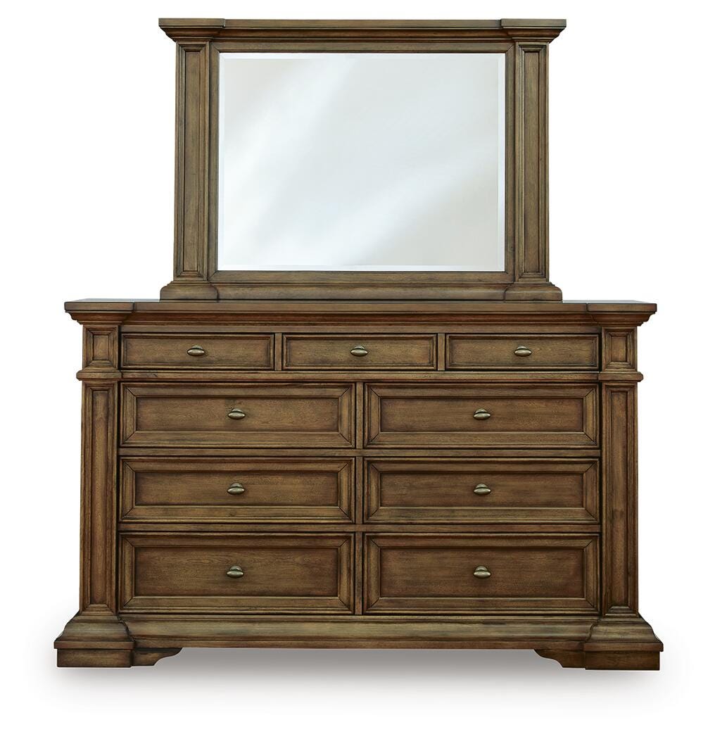 Frantanna Panel Storage Bed, Dresser and Mirror