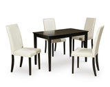 Kimonte Dining Table and 4 Chairs Set