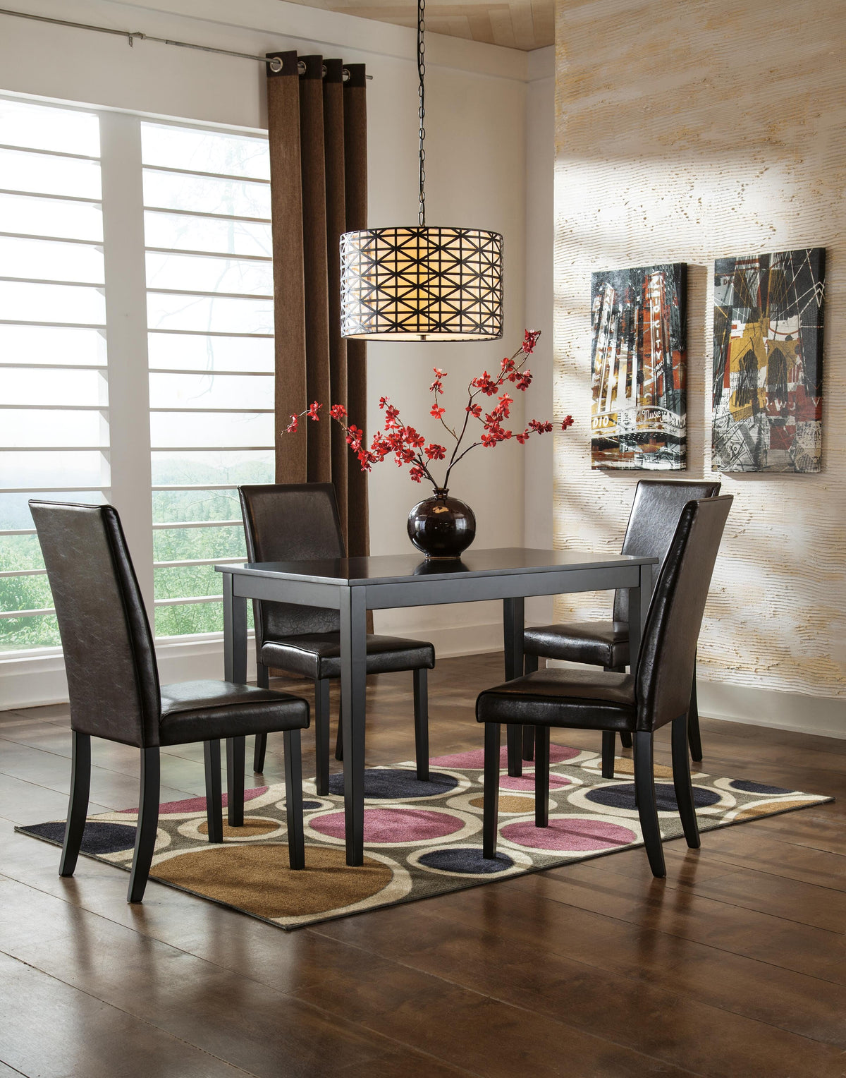 Kimonte Dining Table and 4 Chairs Set