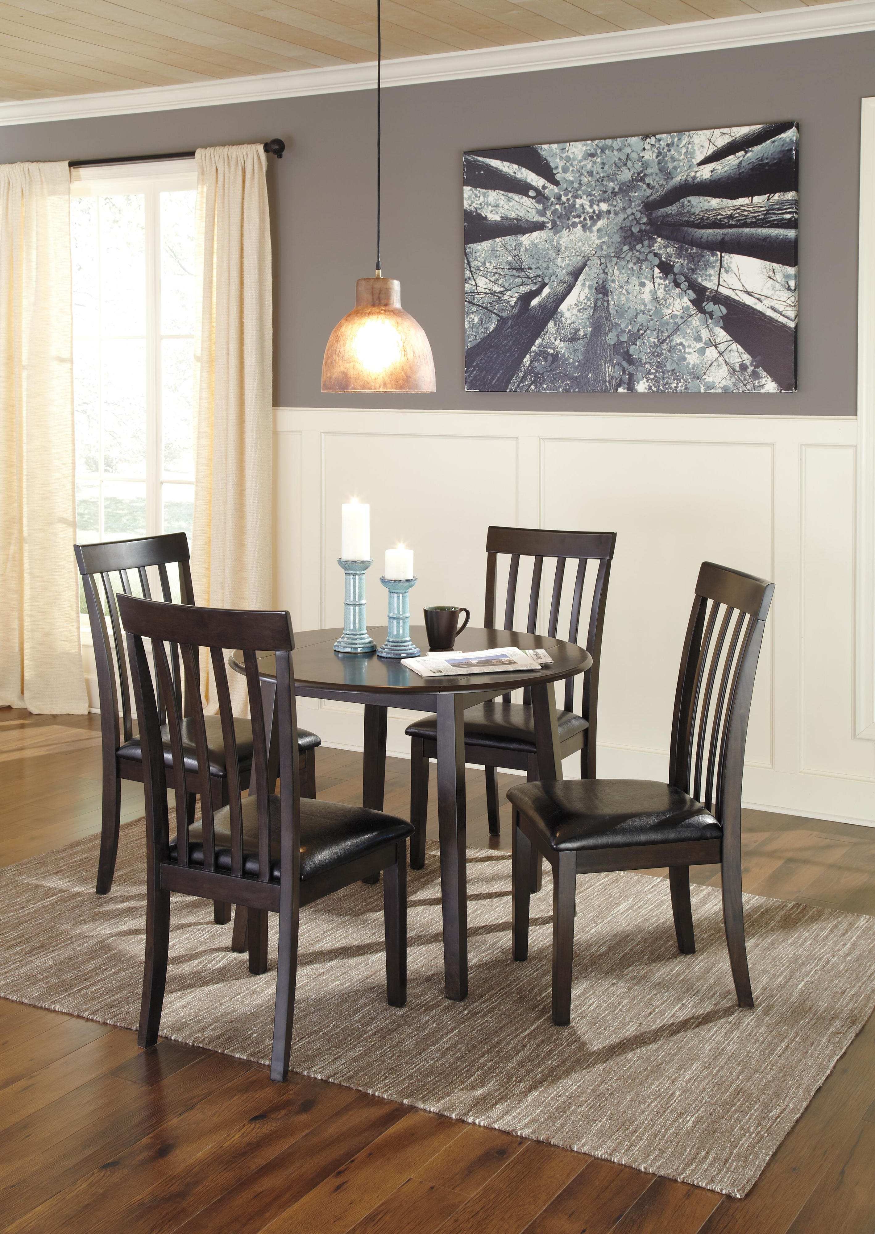 Hammis Extendable Dining Table and 4 Chairs