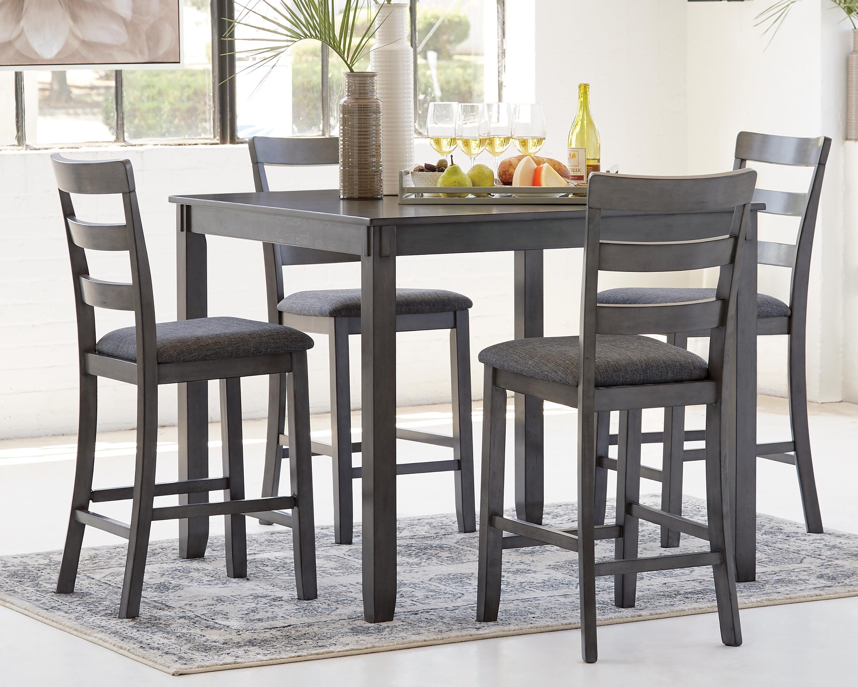 Keaton Counter Height Dining Table and Bar Stools (Set of 5)