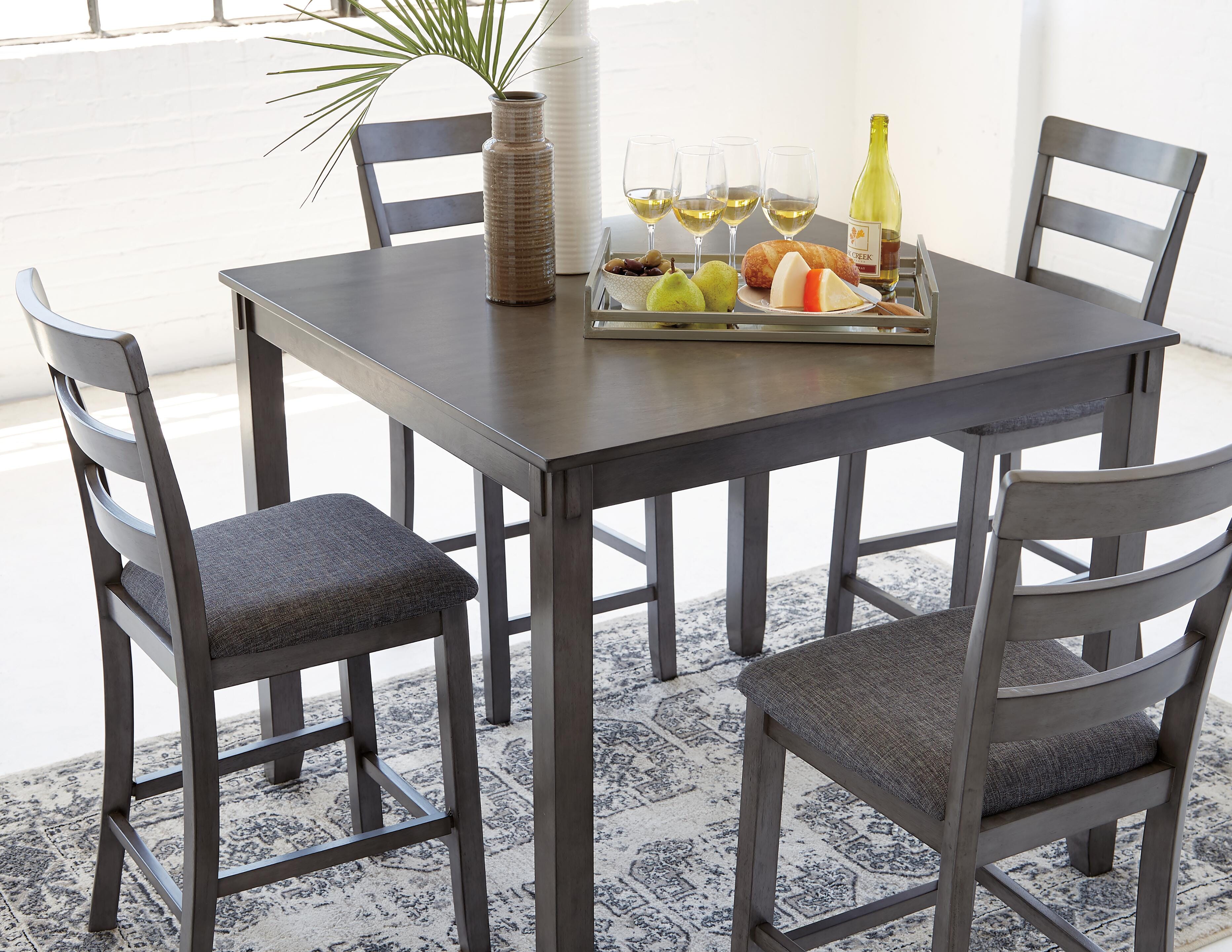 Keaton Counter Height Dining Table and Bar Stools (Set of 5)
