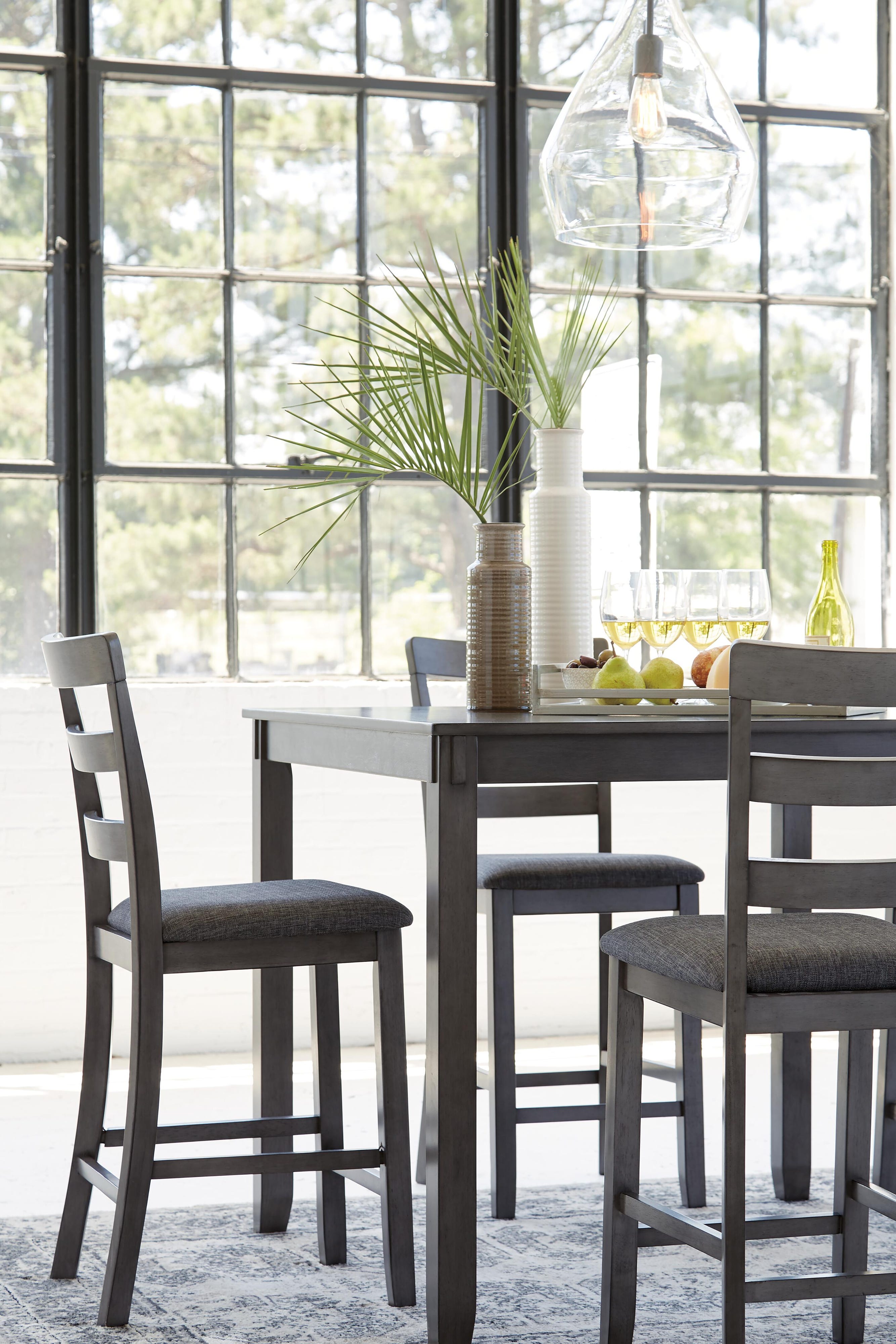Keaton Counter Height Dining Table and Bar Stools (Set of 5)