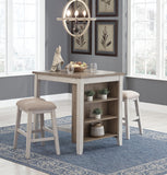 Skempton Counter Height Dining Table and Bar Stools (Set of 3)