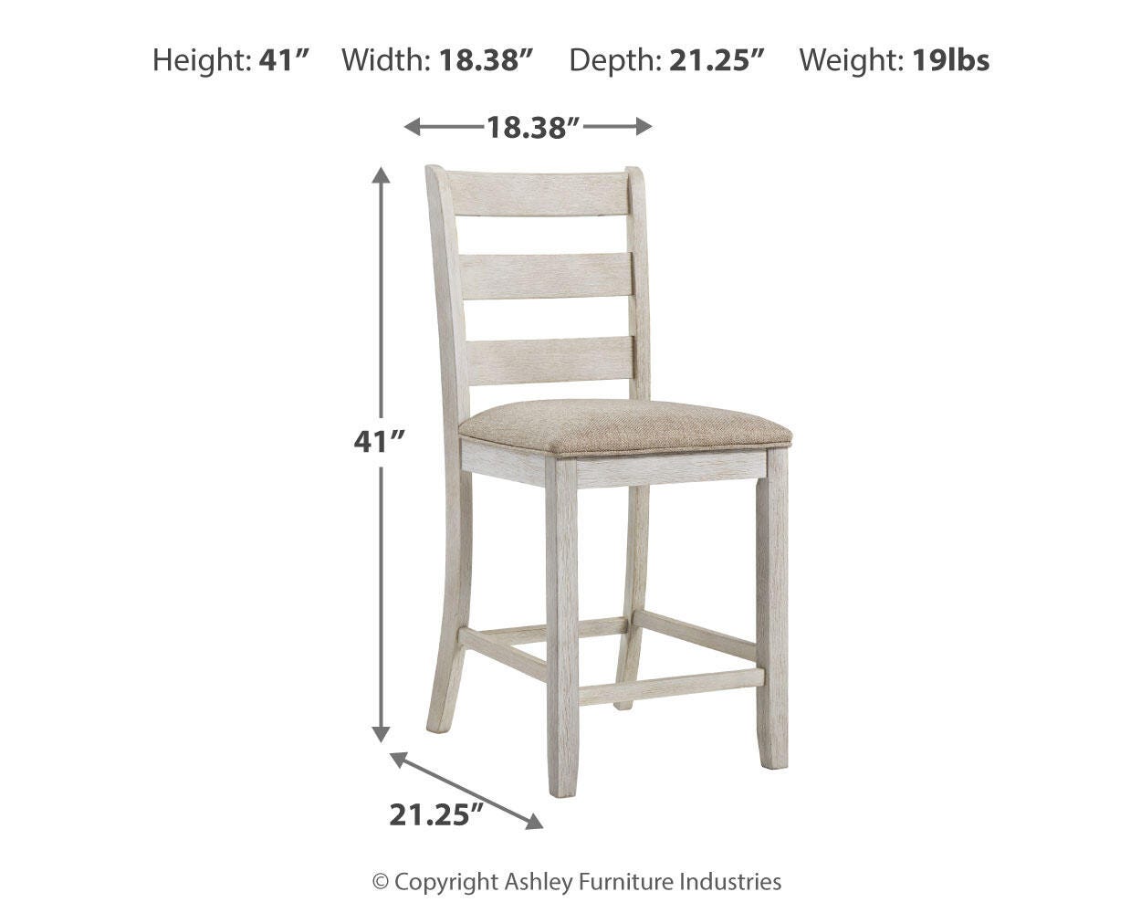 Skempton Counter Height Dining Table and 4 Bar Stools