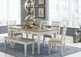 Skempton Dining Storage Table and 4 Chairs and Bench