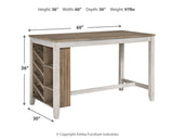 Skempton Counter Height Dining Table and 4 Bar Stools