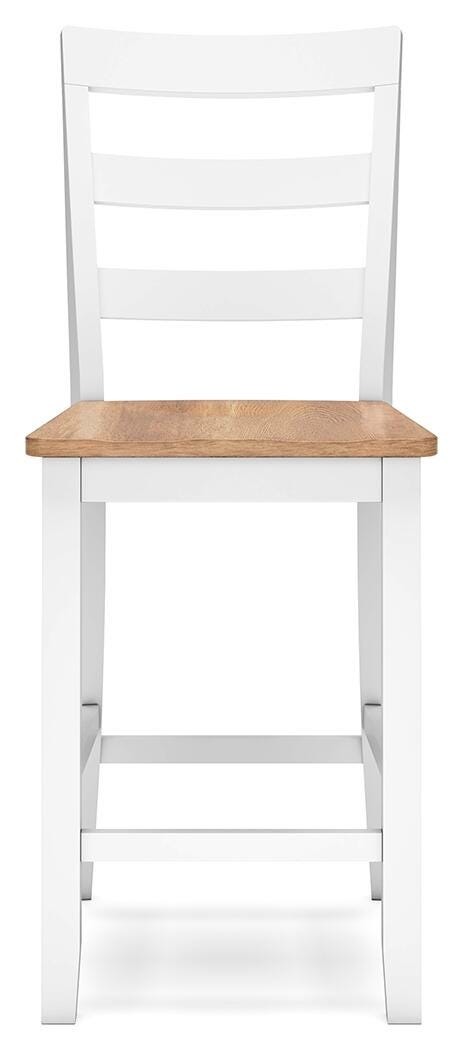 Gesthaven Counter Height Dining Table and 2 Barstools