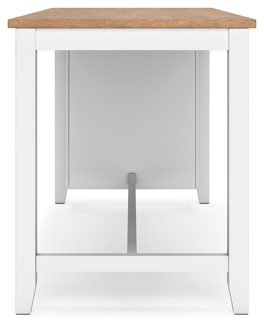 Gesthaven Counter Height Dining Table and 2 Barstools