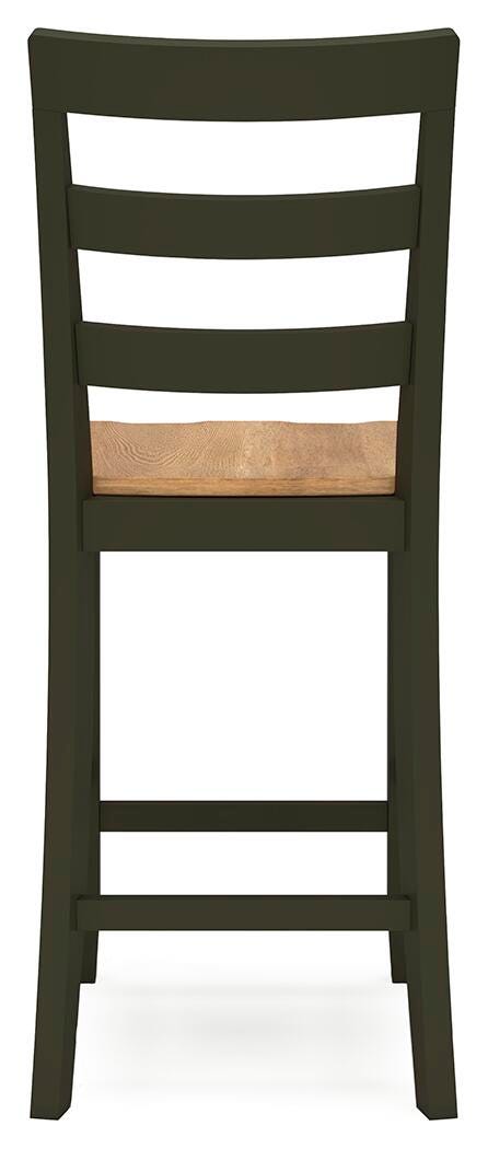 Gesthaven Counter Height Dining Table and 2 Barstools
