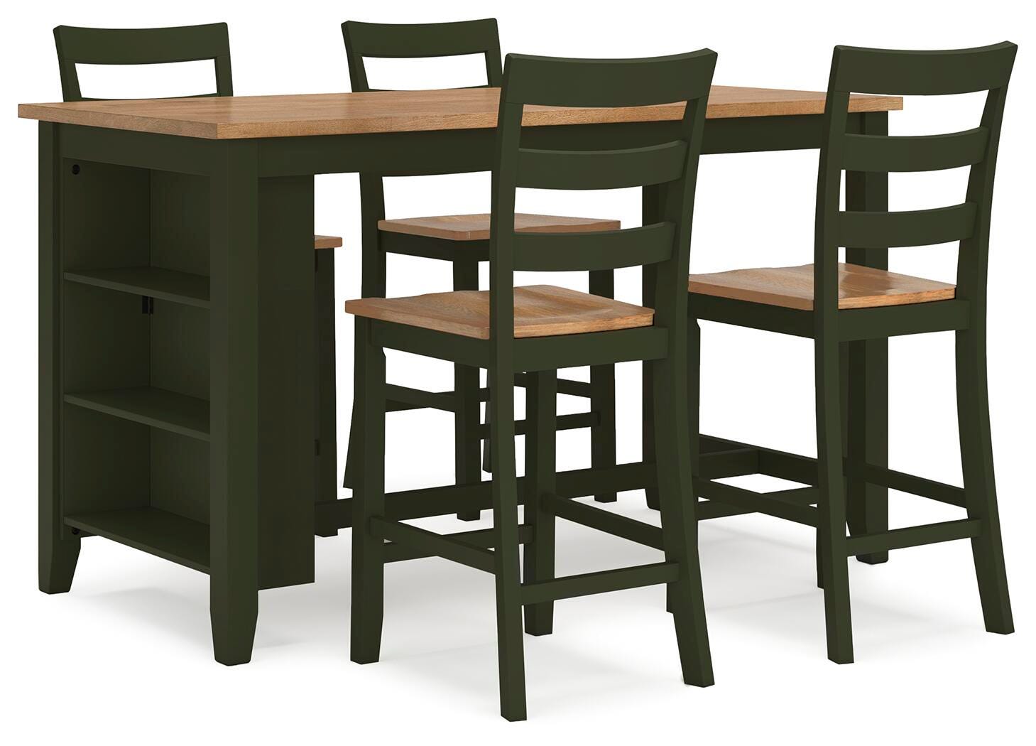 Millbrook Counter Height Dining Table and 4 Barstools