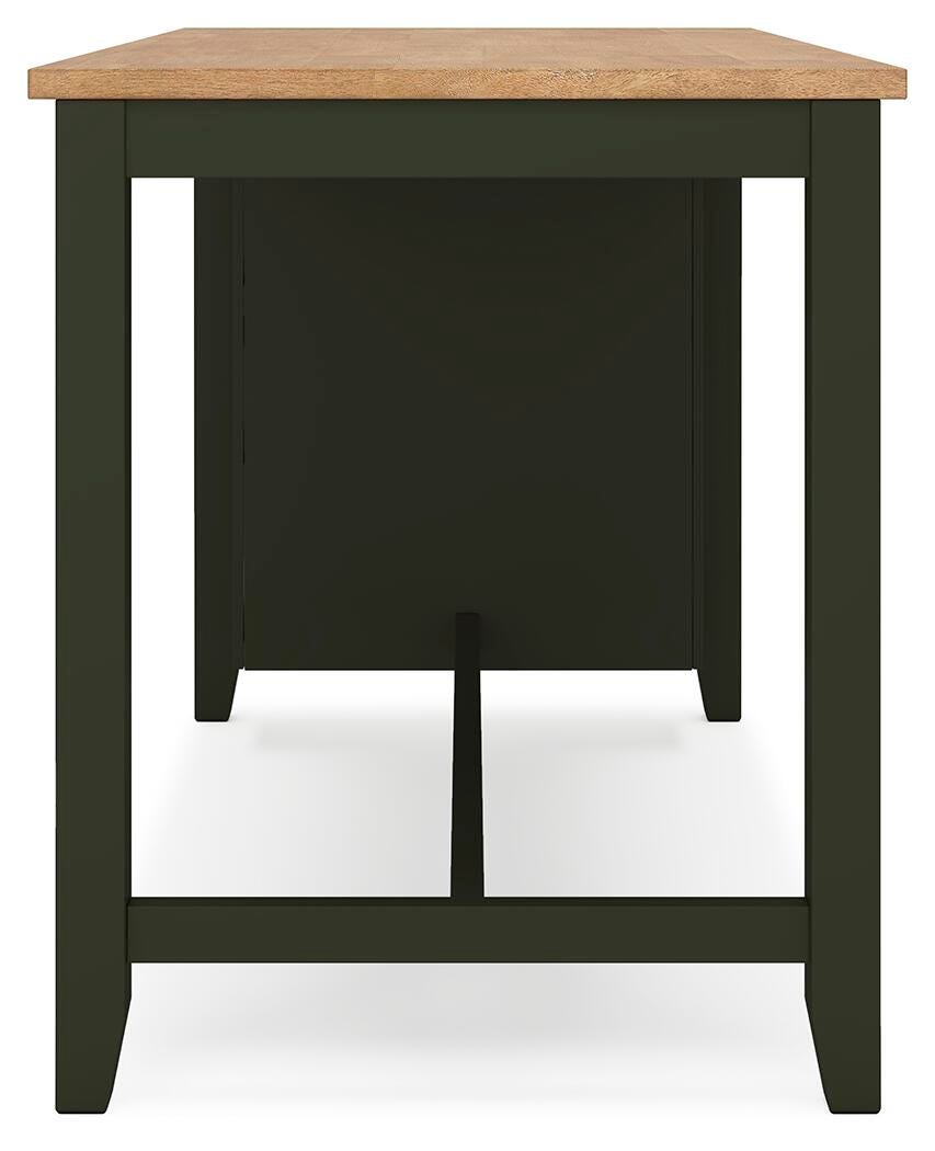 Gesthaven Counter Height Dining Table and 2 Barstools