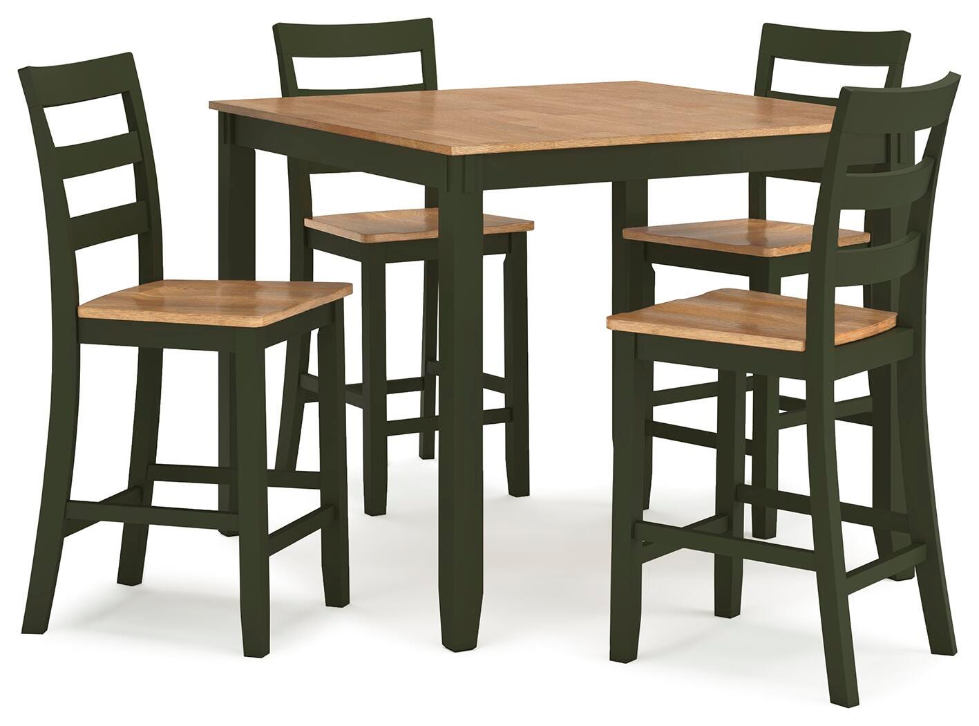 Millbrook Counter Height Dining Table and 4 Barstools (Set of 5)