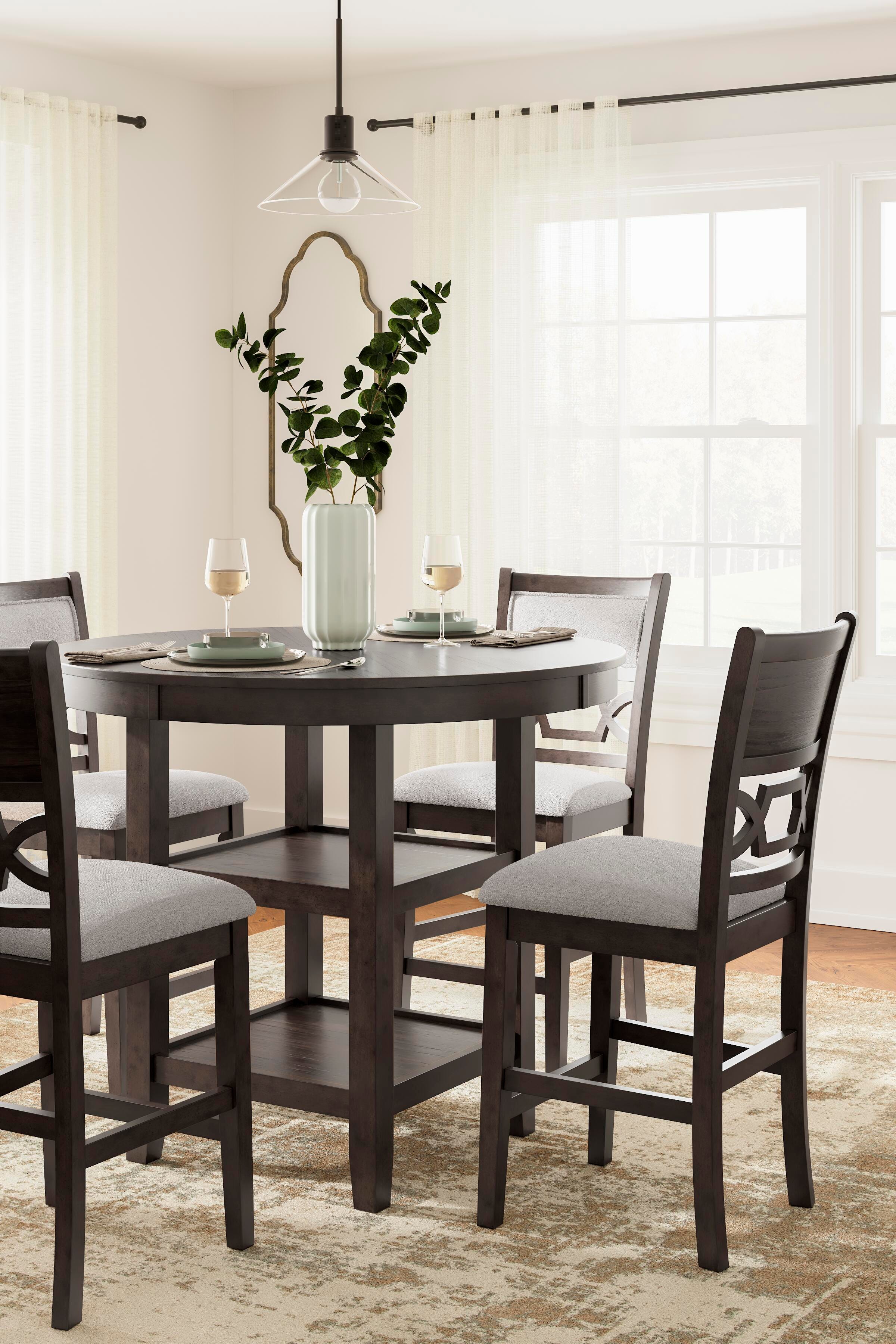 Sterling Counter Height Dining Table and 4 Barstools (Set of 5)