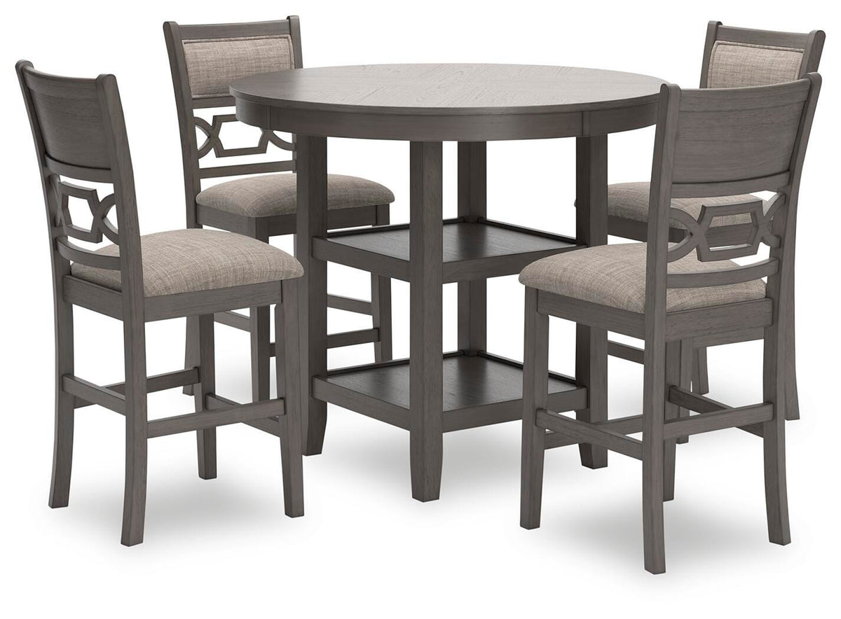 Wexford Counter Height Dining Table and 4 Barstools (Set of 5)