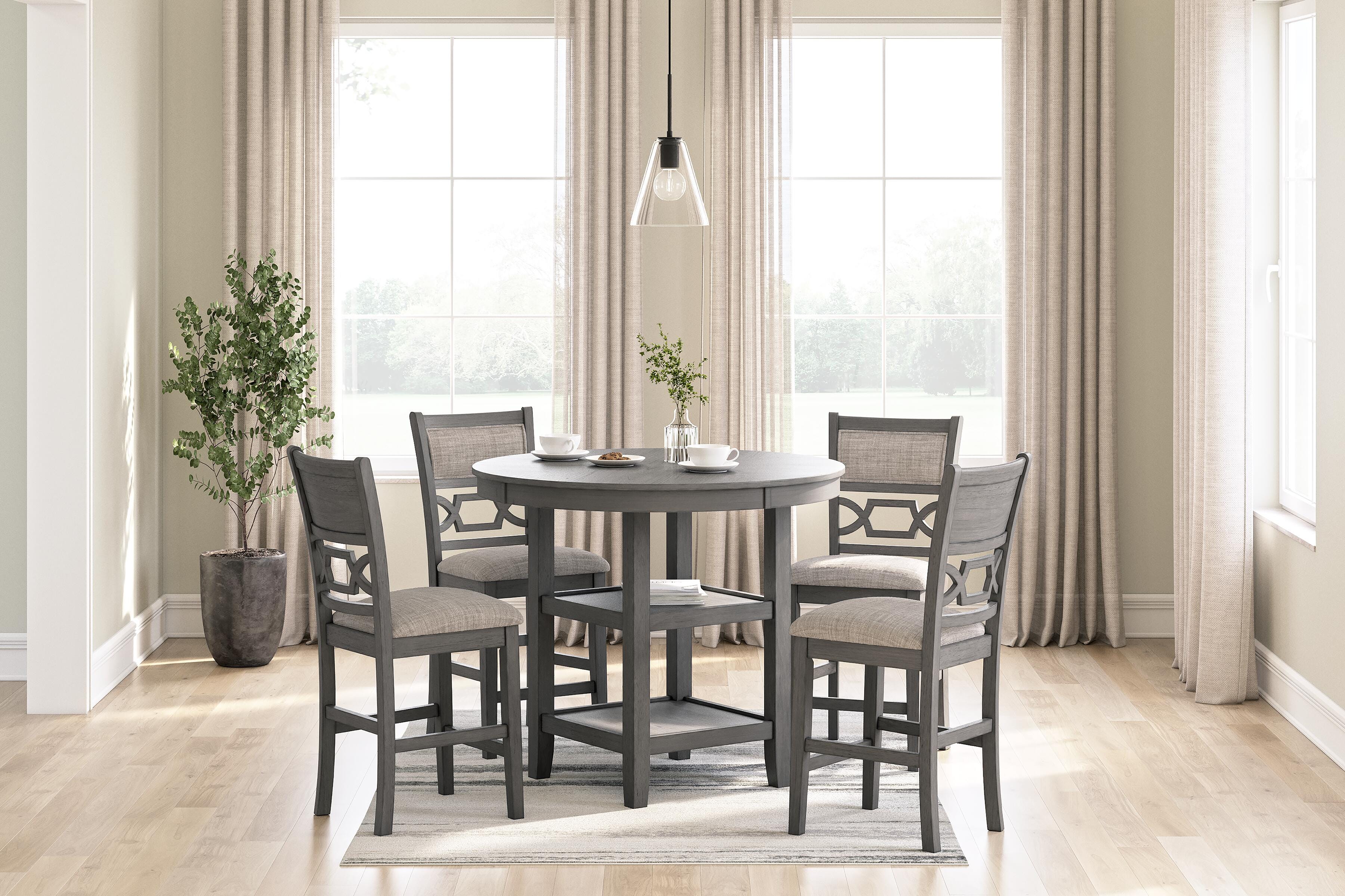 Wexford Counter Height Dining Table and 4 Barstools (Set of 5)