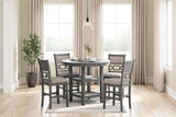 Wexford Counter Height Dining Table and 4 Barstools (Set of 5)