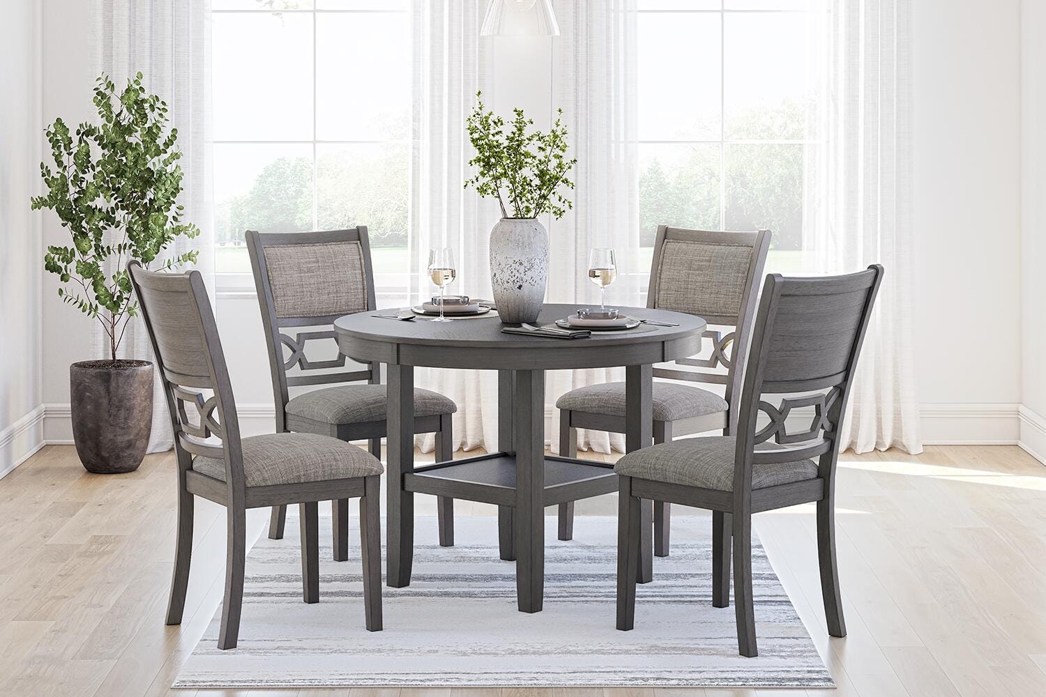 Wexford Dining Table and 4 Chairs (Set of 5)