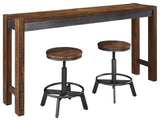 Torjin Counter Height Dining Table and 2 Bar Stools