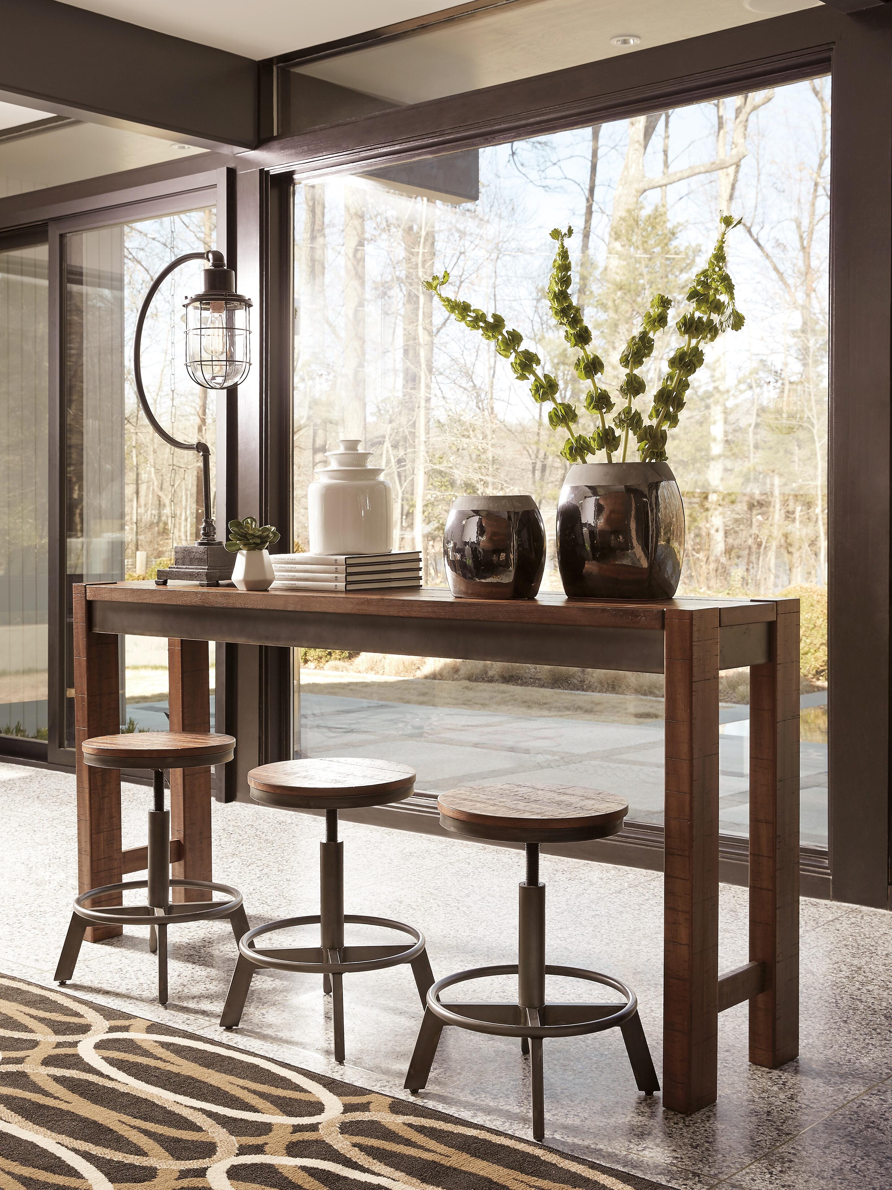 Torjin Counter Height Dining Table and 4 Barstools Set