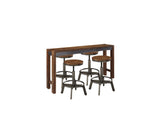 Torjin Counter Height Dining Table and 4 Barstools Set