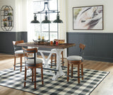 Valebeck Counter Height Dining Table and 4 Bar Stools Set