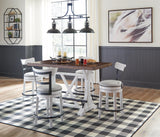 Valebeck Counter Height Dining Table and 4 Barstools Set