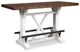 Valebeck Counter Height Dining Table and 4 Barstools Set