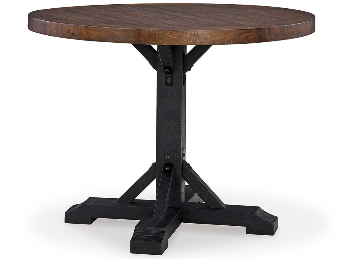 Valebeck Counter Height Table and 4 Barstools