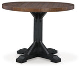 Valebeck Counter Height Table and 4 Barstools