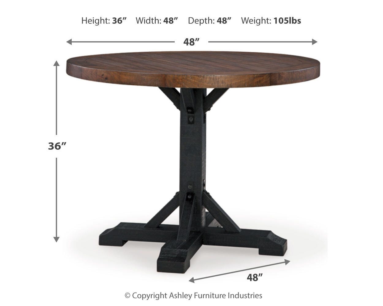 Valebeck Counter Height Dining Table and 4 Barstools with Storage