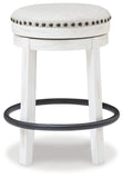 Valebeck Counter Height Dining Table and 8 Barstools