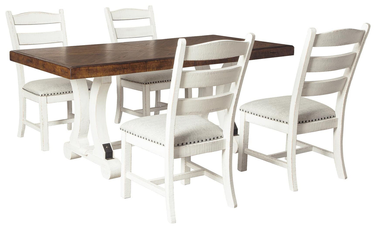 Valebeck Extendable Dining Table and 4 Chairs
