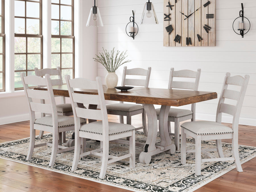 Valebeck Extendable Dining Table and 8 Chairs