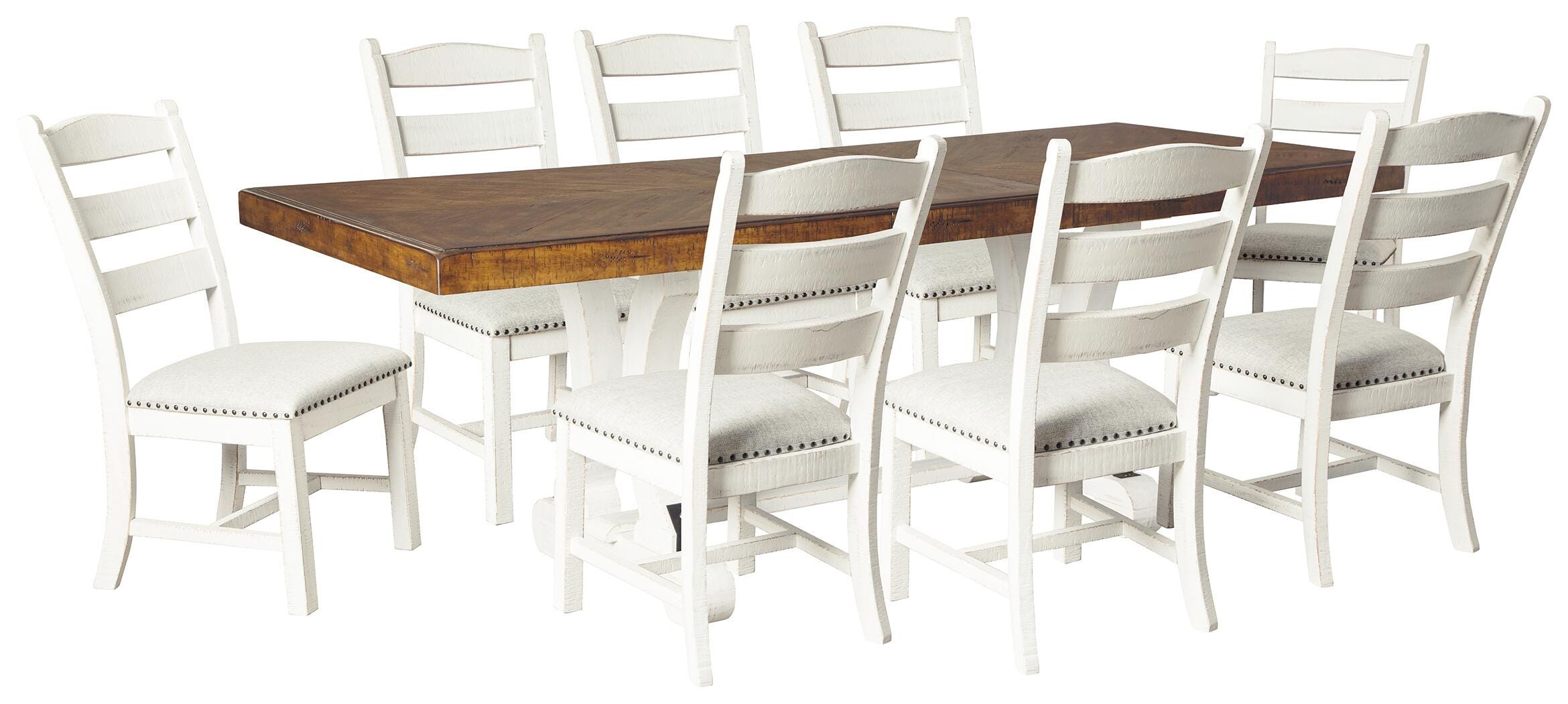 Valebeck Extendable Dining Table and 8 Chairs