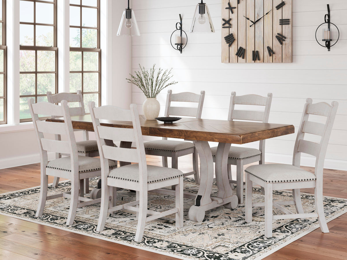 Valebeck Extendable Dining Table and 8 Chairs