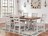 Valebeck Extendable Dining Table and 8 Chairs