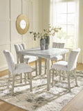 Larawyn Counter Height Dining Table and 4 Barstools